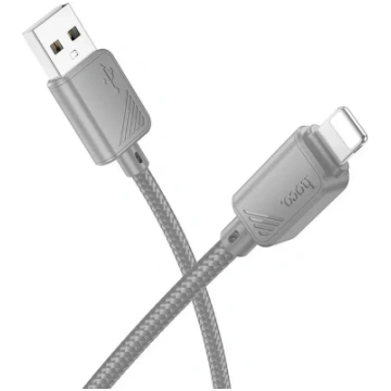 Cable USB A to Lightning Hoco 2,4A 1 m X113 gray |