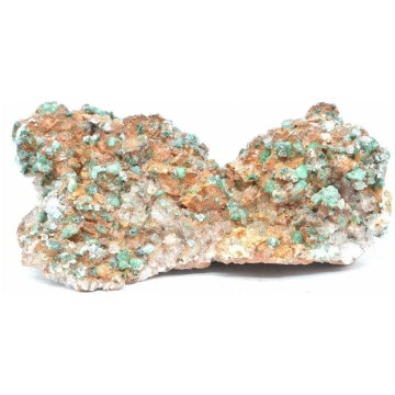 Dolomite with devillin, malachite and chalk Minera