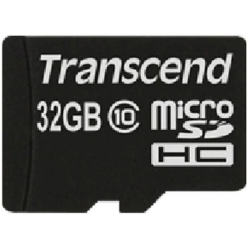 Transcend SD microSD Card 32GB SDHC Class10 with a