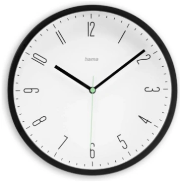 Pulkstenis cienny Capri 25 Cm Melns