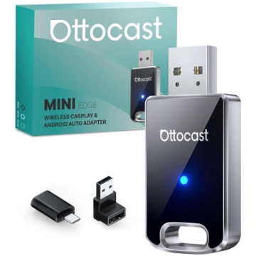 OTTOCAST bezvadu adapteris CarPlay un Android auto