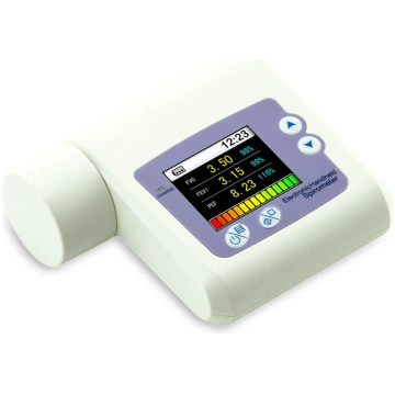 *Spirometrs SP-10 ar lielu TFT ekrānu, lai skaidri