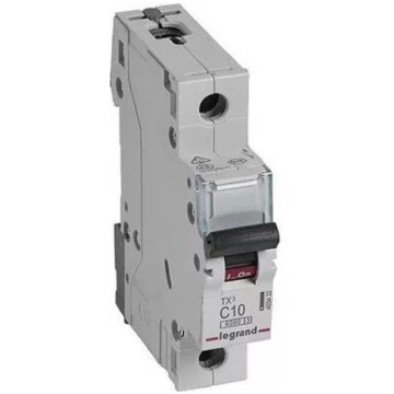 Automātslēdzis Legrand Tx3 C10A 1-polus 6 kA 1-mod