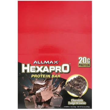 ALLMAX, Hexapro™, Protein Bar, Chocolate Fudge Bro
