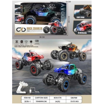 REAL ROCK Crawler with Smoke Function R/C Red