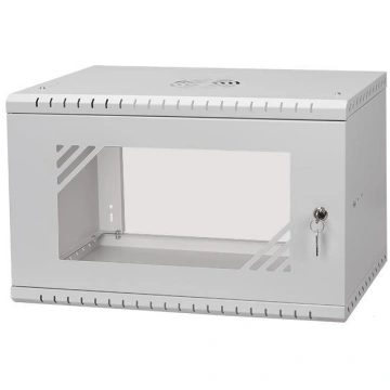 Komutācijas sienas skapis 19"- 6U - 450mm PELĒKS C