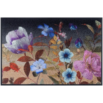 Durvju paklājs Kleen-Tex Wash+Dry Midnight Blooms