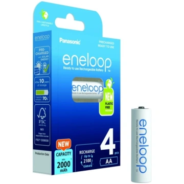 Panasonic Eneloop AA 2000 mAh uzlādējamās baterija