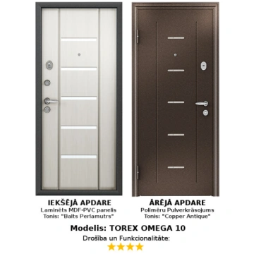 Armētas Metāla Durvis (ārdurvis) Torex Omega-10, L