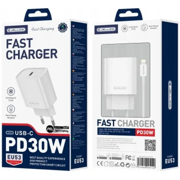 Lādētājs Jellico EU53 PD 30W 1x USB‑C ar USB‑C — U