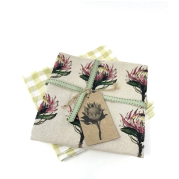 Protea Tea Towel Set Bliss