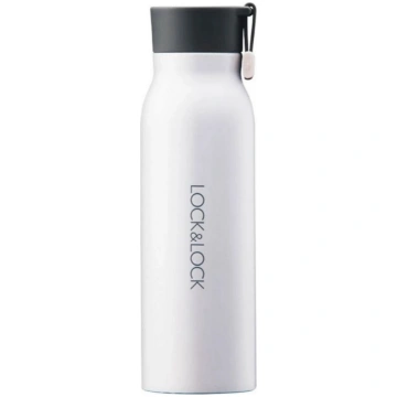 Termopudele Lock & Lock Name, 0.5 l, balta krās