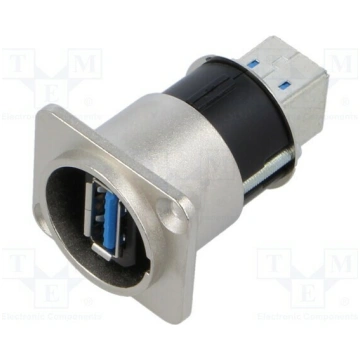 Adapter; USB A socket-front,USB B socket-back; FT;