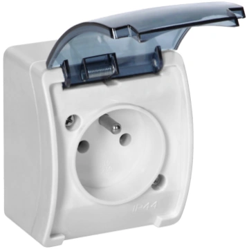 Single socket 2P+E AQUATIC IP44 Ornobaltic