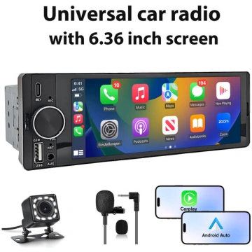 Autonavigācijas gps sistēma JUNSUN 1DIN Bluetooth 