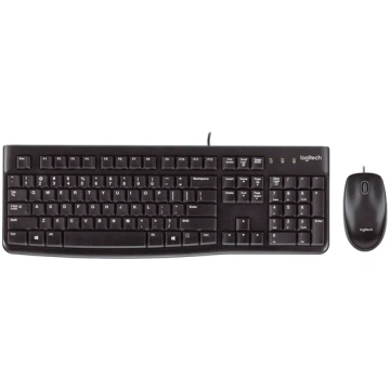 LOGITECH Desktop MK120 Mouse and Keyboard Set Wire