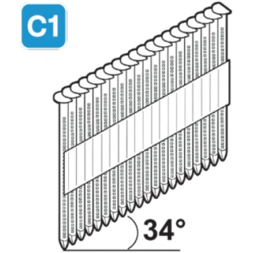 Naglas 34° 28x60mm D-Tips 1800gab C1 ESSVE 777411