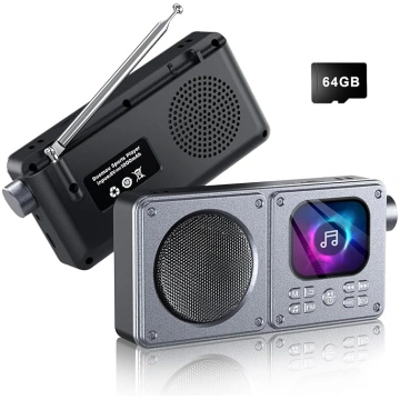 Gueray 64GB MP3 atskaņotājs ar Bluetooth 5.3 mūzik