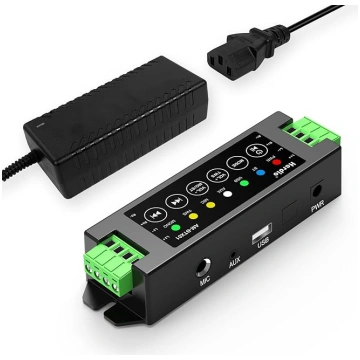 Herdio 4 kanālu pastiprinātājs Bluetooth 5.0 Amp u