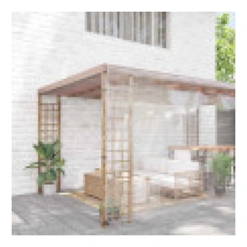 vidaXL Caurspīdīgs sieta brezents 8x8 m PVC [Przez