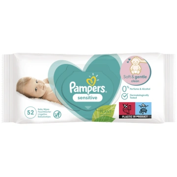 Pampers mitrās salvetes Sensitive 52gab. PROCTER&G