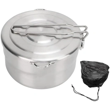 Yosoo Health Gear 1,5 l kempinga katls, 304 nerūsē