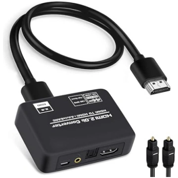 4K @ 60Hz HDMI audio ekstraktoru sadalītājs, pārve