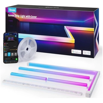 Govee RGBIC LED sloksne ar profilu, 5 m Glide LED 