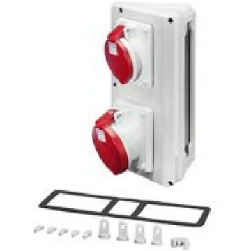 Connection box with 1 x CEE receptacle 32 A, 5-pol