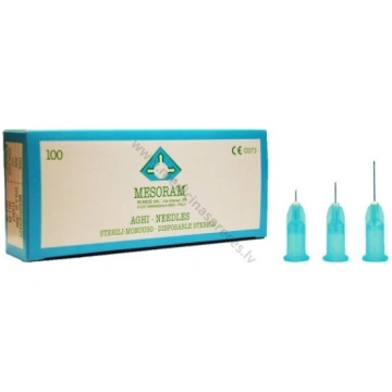Mezoterapijas adatas MESORAM 27G, sterilas
