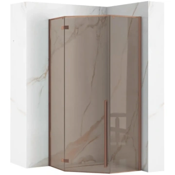 Dušas kabīne Rea DIAMOND 90x90 COPPER BRUSH