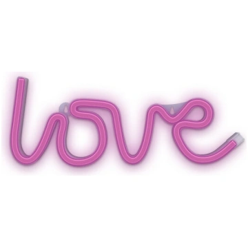Neona LED gaisma LOVE rozā Bat + USB FLNEO5 Foreve