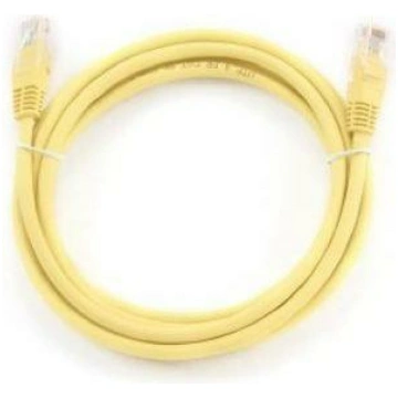 Gembird patch kabelis PP12-2M/Y CAT 5e, 2m, dzelte