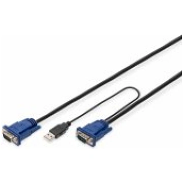 DIGITUS KVM Cable USB for KVM Consoles 5 m aksesuā