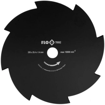Zāles pļāvēja asmens 8T 250 mm / 25,4 mm 79562 FLO