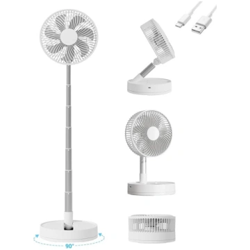 Pārnēsājams oscilējošs ventilators, 8 collu kluss