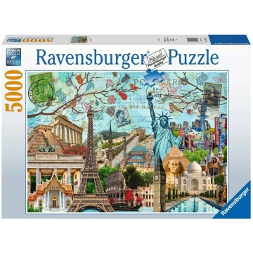 Mīkla 5000 elementi Liela pilsēta Ravensburger Pol