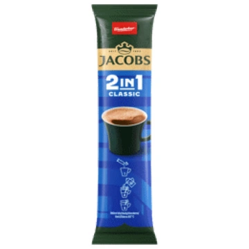 Šķīstošās kafijas dzēriens 2in1 JACOBS 12,4g