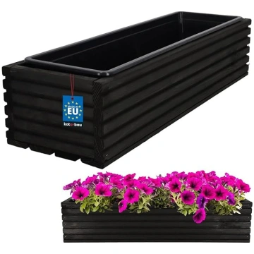 KOTARBAU koka puķu kaste 64 x 20 cm ar iekšējo pod