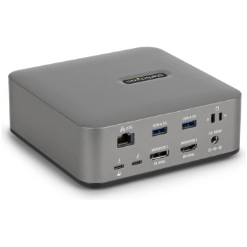 Thunderbolt 5 dokstacija StarTech — DP/HDMI trīs m
