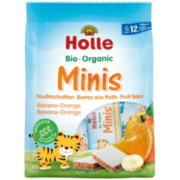 Holle BIO mini batoniņi ar banāniem un apelsīniem 