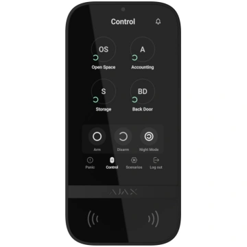 Ajax KeyPad TouchScreen bezvadu skārienpanelis (me