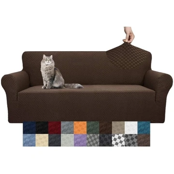YEMYHOM Jacquard Sofa Cover High Stretch 3 Pillow 