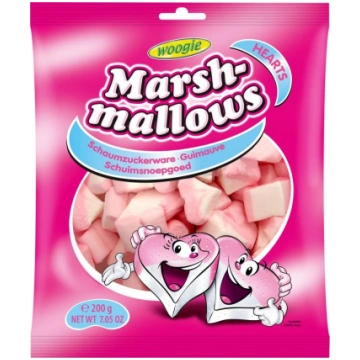 Woogie Zefīrs WOOGIE Marshmallows sirsniņas, 200g 