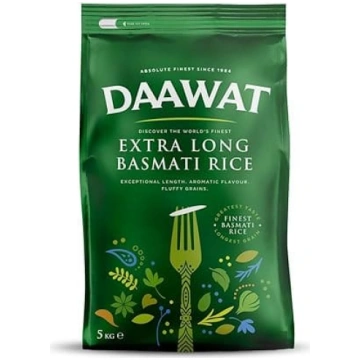 Daawat Extra Long Basmati rīsi ar izcilu garumu, a
