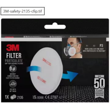 (7100330133&3M) Putekļu filtrs 2135 pāris, apaļš, 