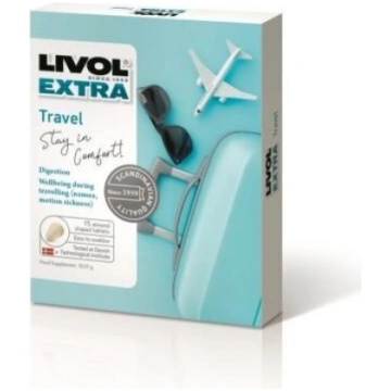 Uztura bagātinātājs Livol Extra Travel, 15 tablete