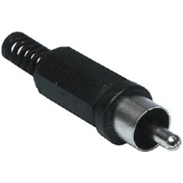 Kontaktdaksina RCA kabelim melna AU/CX-RC-M-P-B (4