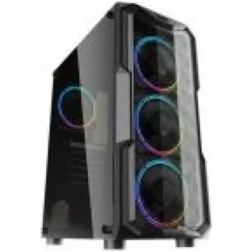 DarkFlash Aquarius Acrylic Black datoru korpuss AQ