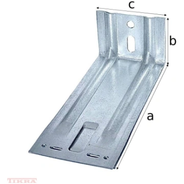 Fasādes leņķis 180x70x100x2.0 ar dubultribu